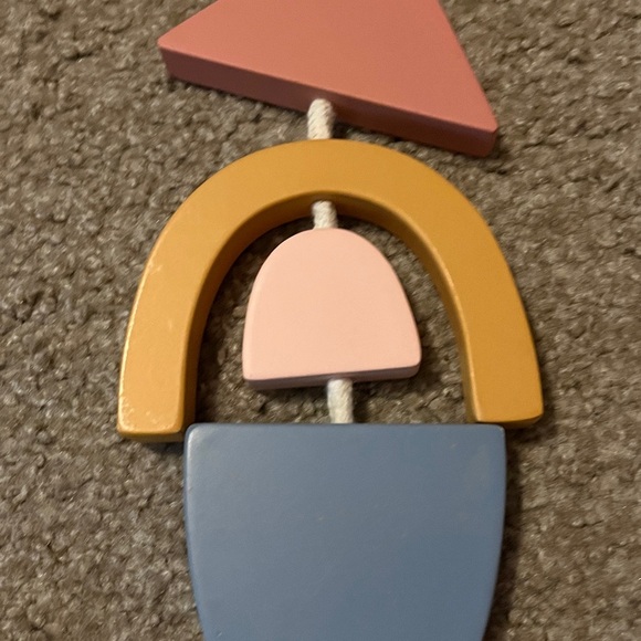 Pillowfort Wooden Wall Décor in Blue and Tan - Picture 6 of 7